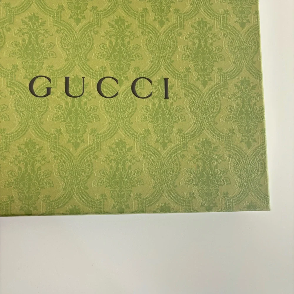Gucci Olive Green Patterned Gift Box